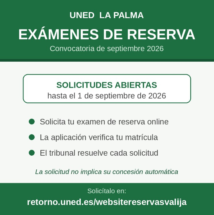 Exámenes de reserva